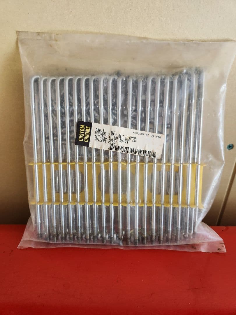 ハーレーCustom Chrome クロームスポークセット 16インチ