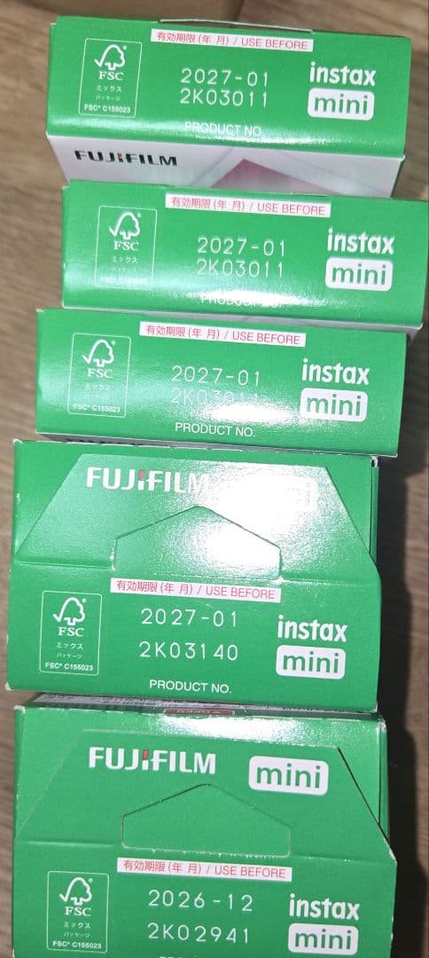 instax mini チェキフィルム 10枚入り 3個 20枚入2個
