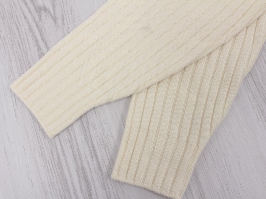 ▲専用 ブルネロクチネリ カシミヤ 100％ ジップアップセーター ホワイト系