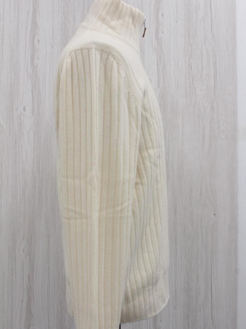 ▲専用 ブルネロクチネリ カシミヤ 100％ ジップアップセーター ホワイト系