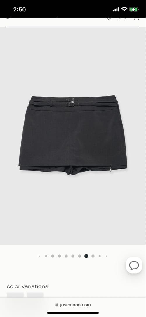 スカート josemoon GRID MINI SKIRT