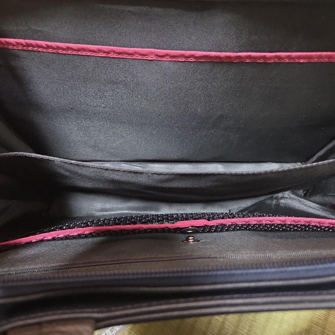 タケオキクチ ビジネスバッグ ダークブルー レザー A4 2WAY