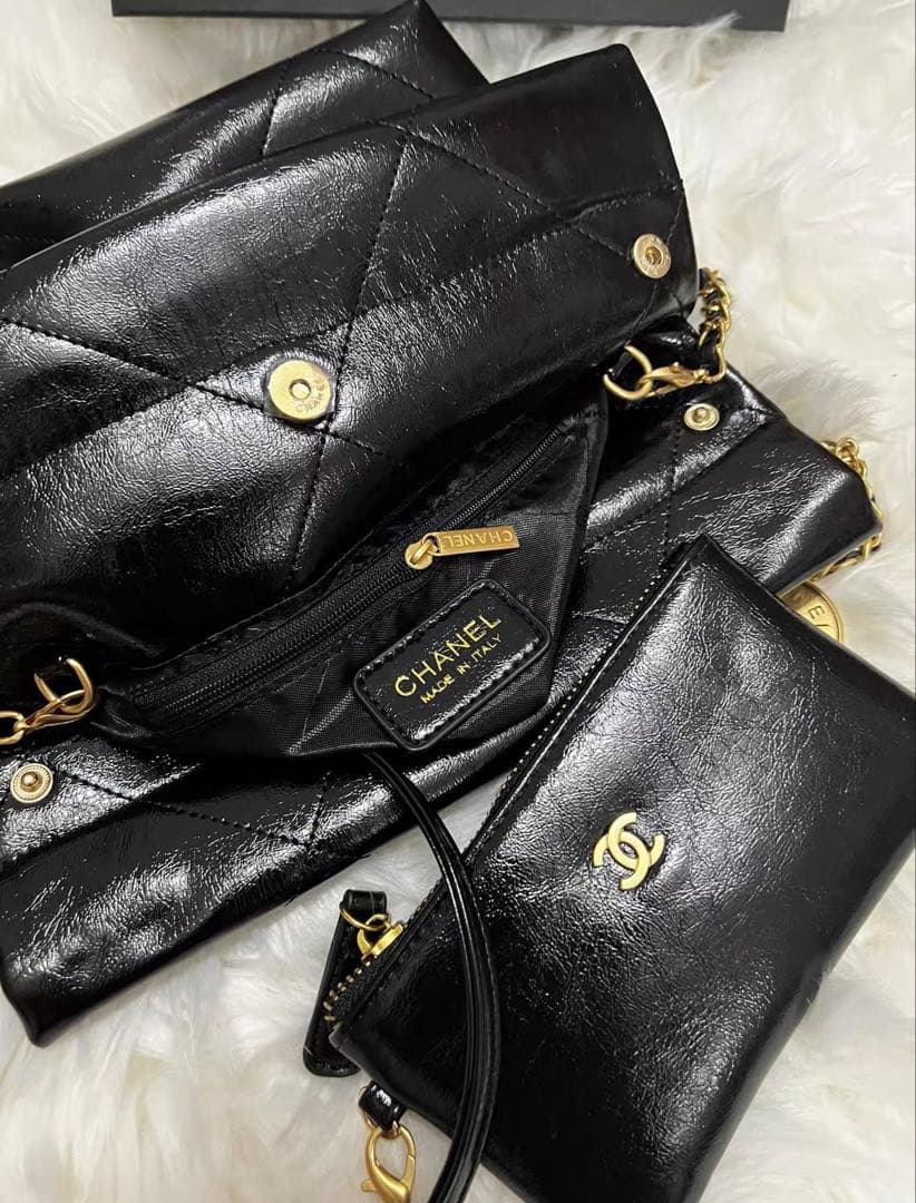 ノベルティ CHANEL ハンドバック 　パールチェーン　キルティング　バック