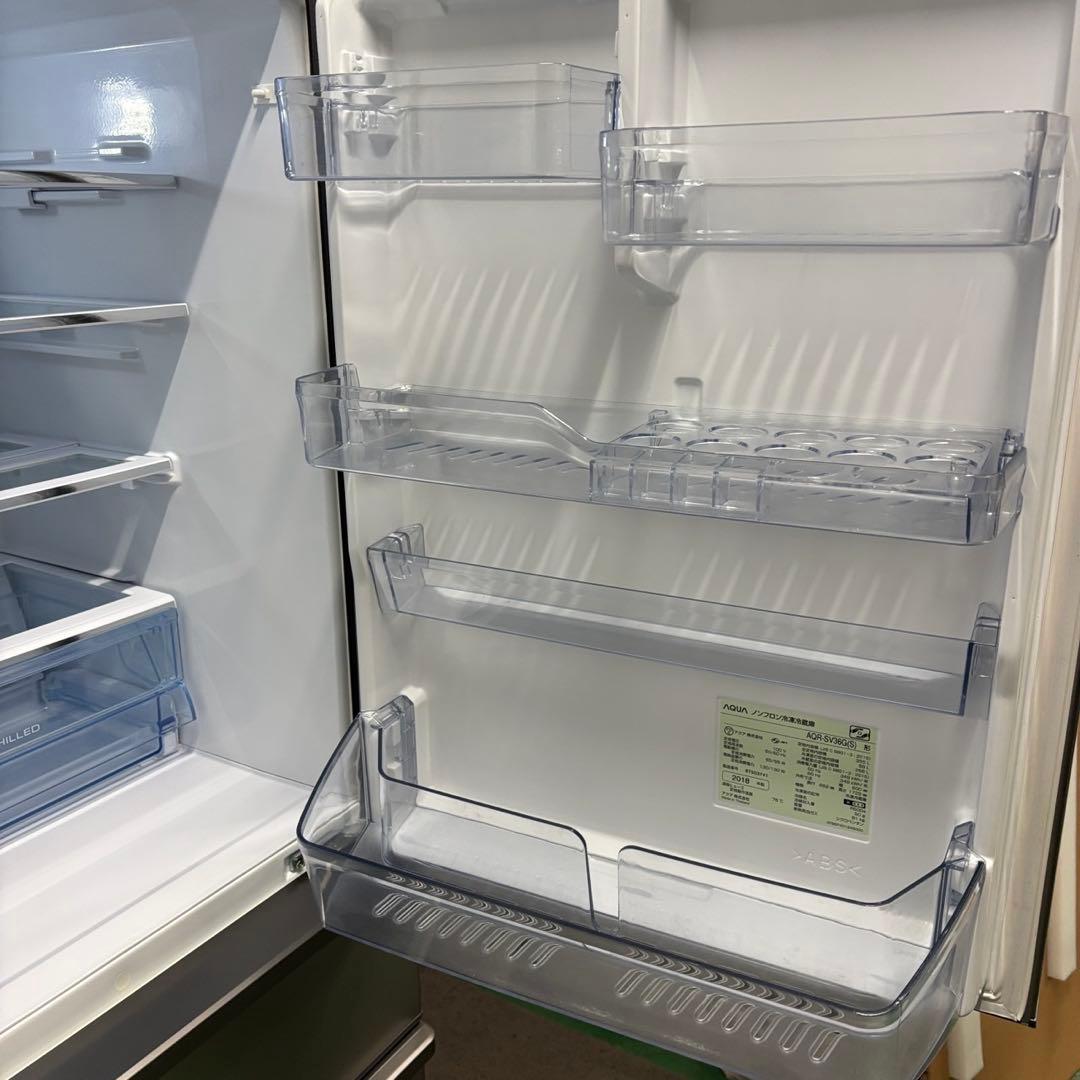 155❤️　冷蔵庫　AQUA　300ℓ〜400ℓ　大型　綺麗　安い　中古　設置無料