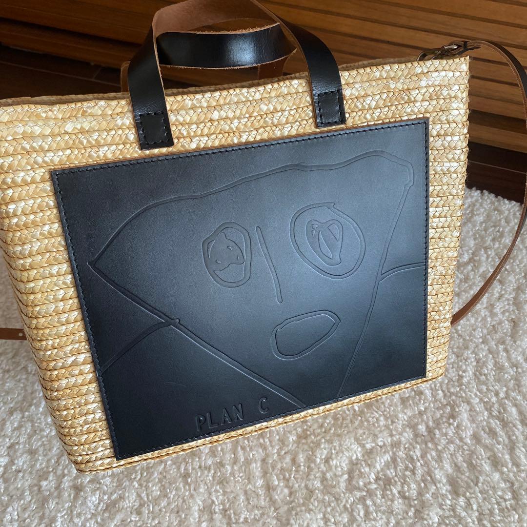 2025新作 プランシー PLAN C ストローバッグ カゴバッグ