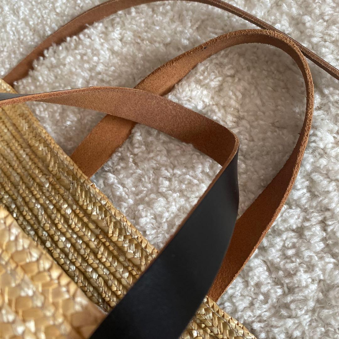 2025新作 プランシー PLAN C ストローバッグ カゴバッグ