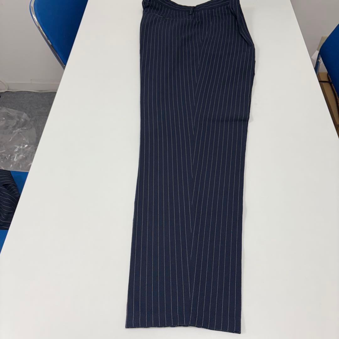 GIORGIO ARMANI ネイビー ストライプ ビジネススーツ セット48R