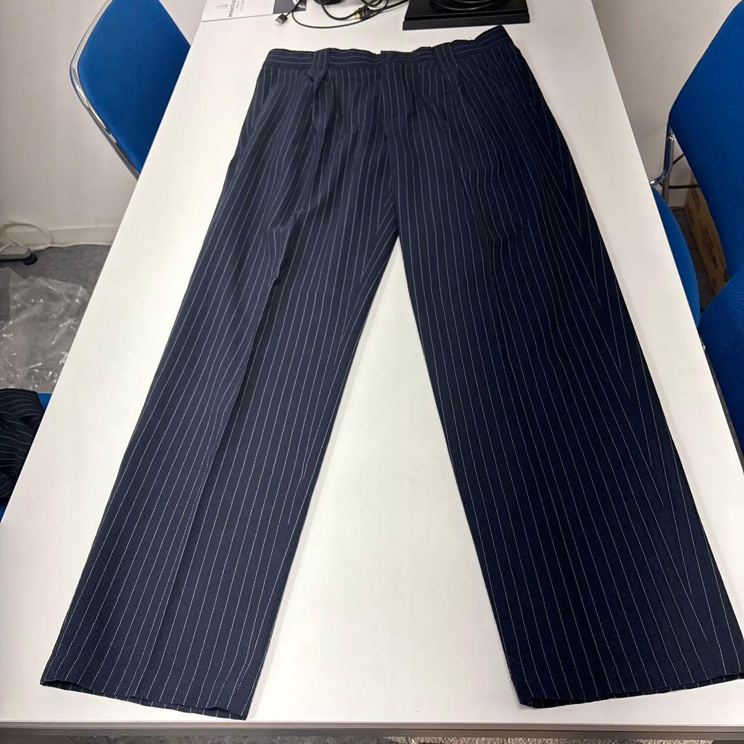 GIORGIO ARMANI ネイビー ストライプ ビジネススーツ セット48R