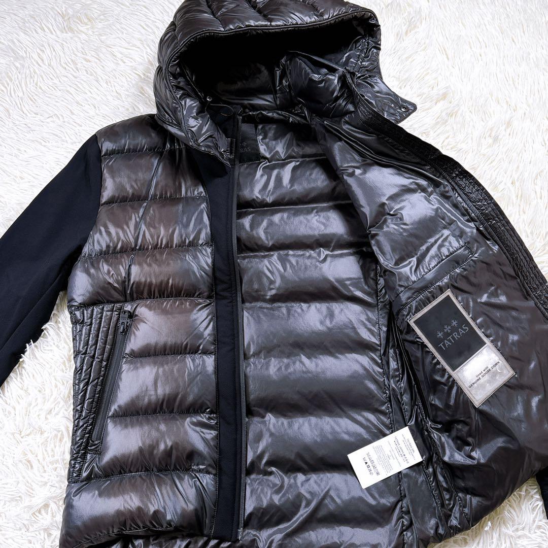 【ジャンク品⭐️サイズ3】タトラス　ダウンジャケット　サッビア　切り替え 黒　格安