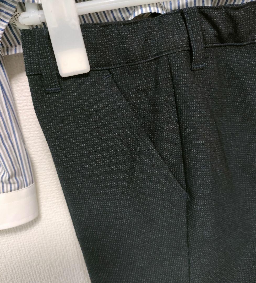 新品 ＊ 【120】 プティマイン スーツ フォーマル グレー 飛行機 入学式