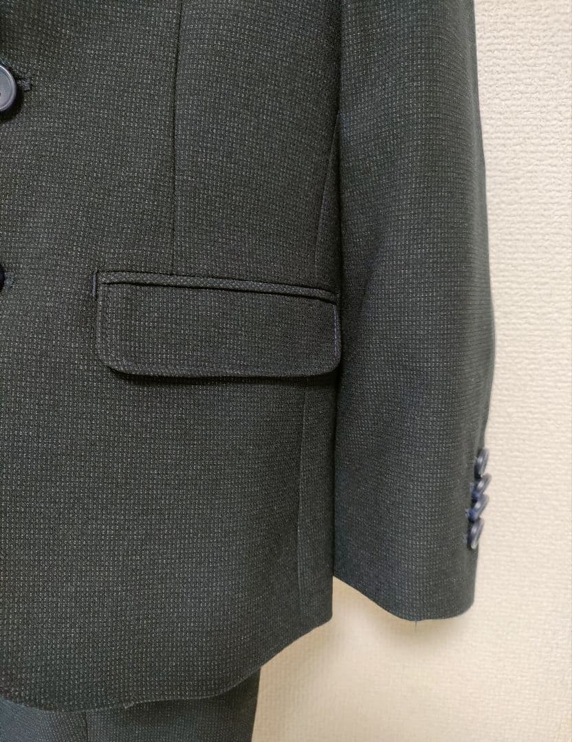 新品 ＊ 【120】 プティマイン スーツ フォーマル グレー 飛行機 入学式