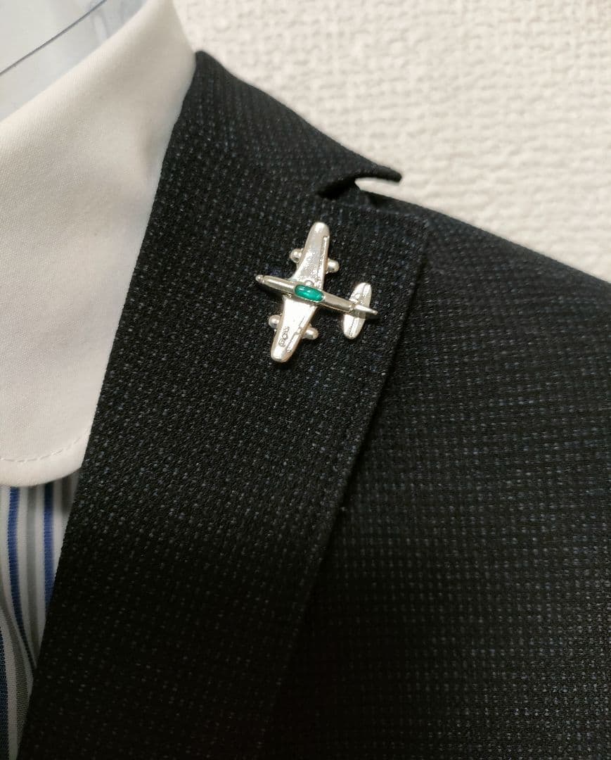 新品 ＊ 【120】 プティマイン スーツ フォーマル グレー 飛行機 入学式