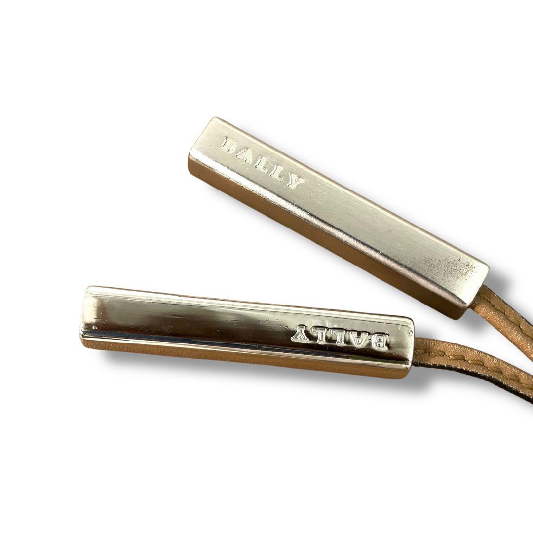 【美品】BALLY バリー　トートバック　レザー　金具　ロゴ　A4収納　肩掛け