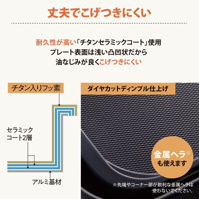 象印ホットプレート STAN. 1枚タイプ 深型プレート EA-FA10-BA