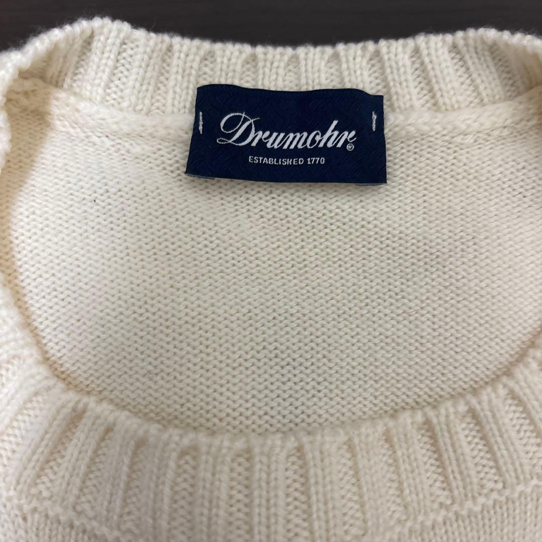 ⭐️Drumohr ドルモア ウール100%クルーネック ニット セーター 44