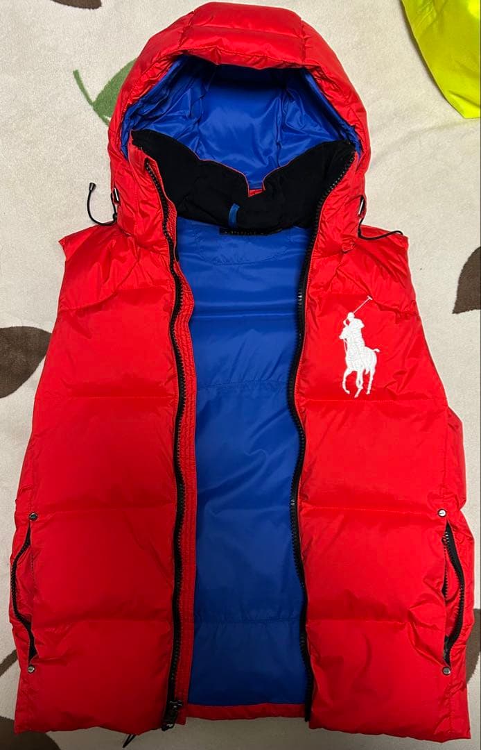 t*1様 POLO RALPHLAUREN フード付きダウンベスト