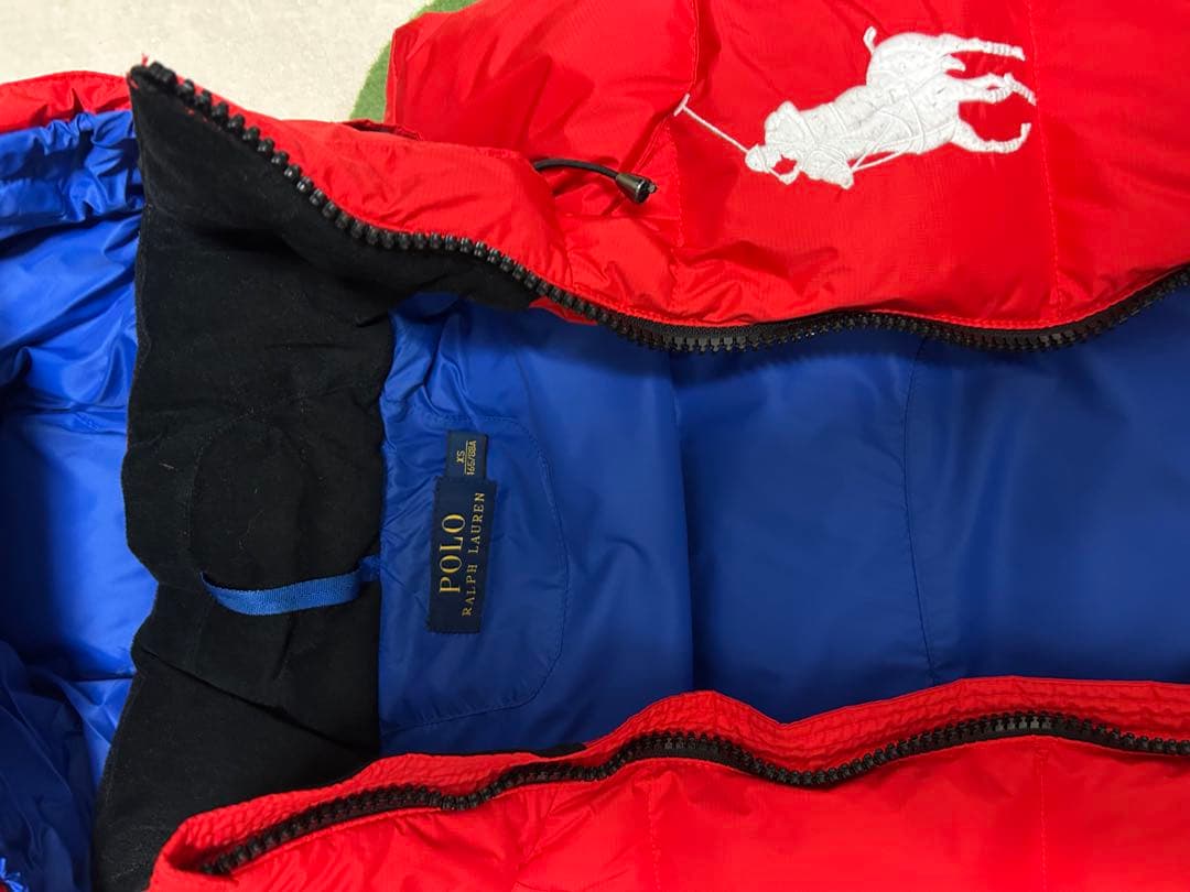 t*1様 POLO RALPHLAUREN フード付きダウンベスト