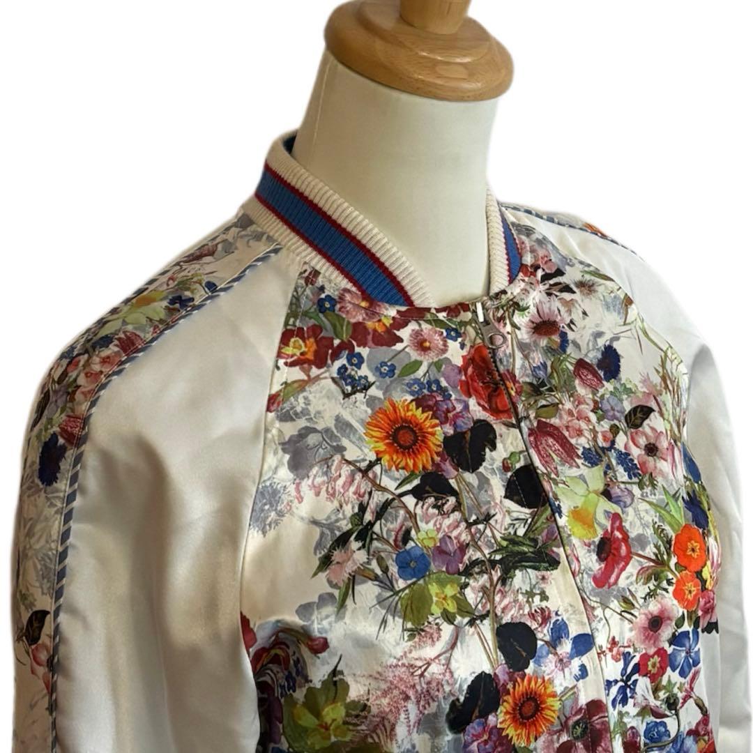 【AVIE】 フラワープリント スカジャン