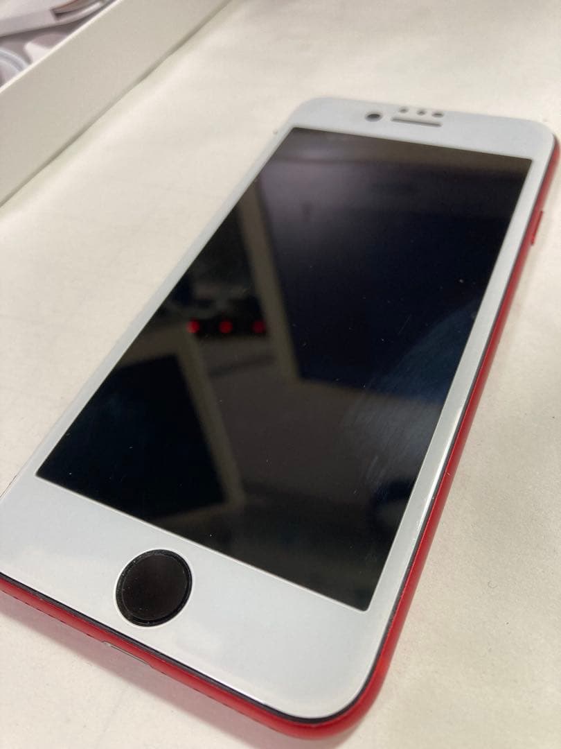 美品完品)iPhoneSE2赤)256GB)SIMフリー)3ヶ月前バッテリー交換