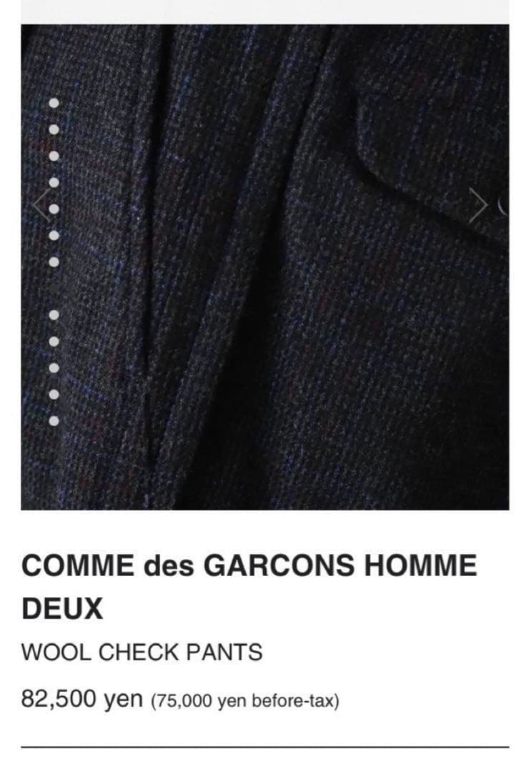COMME des GARÇONS HOMME DEUX AW24 size M