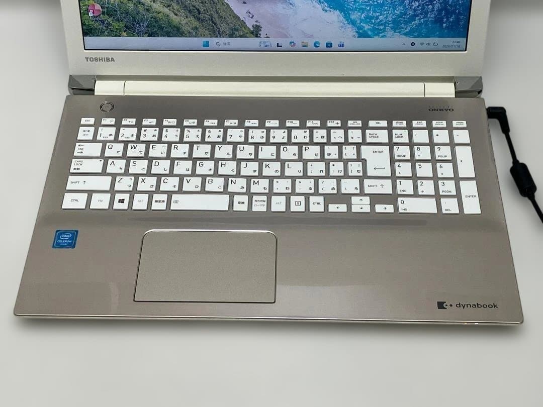 dynabookノートパソコン Celeron/8GB/新品SSD/Win11