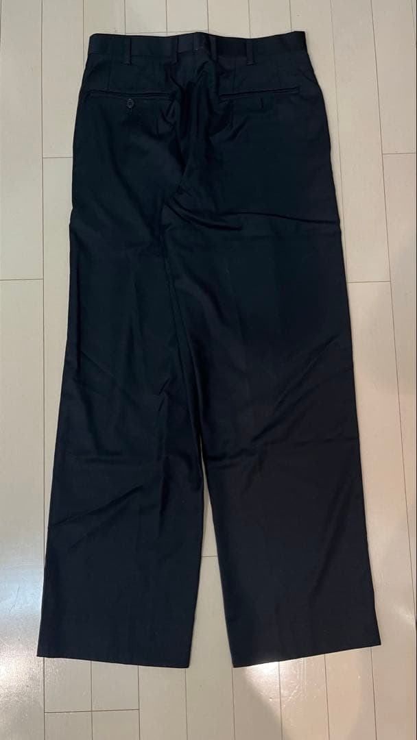 パンツ GIORGIO ARMANI black wide slacks