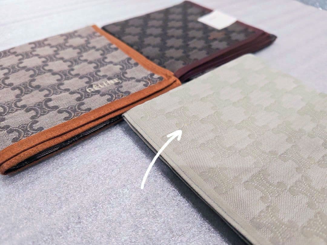 CELINE セリーヌ ハンカチ メンズ レディース ロゴ 大判 ユニセックス