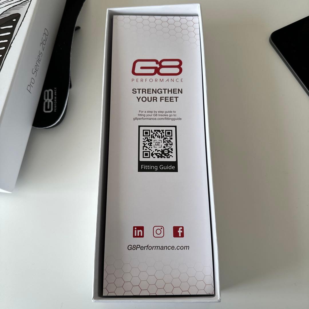 G8 pro Series 2620 インソール アーチサポート＋ヒールウェッジ