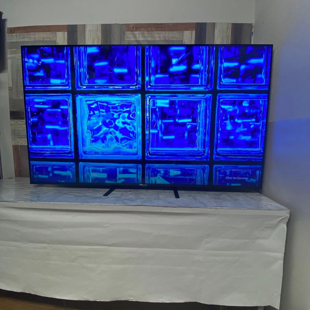 即日受渡❣️全国送料込 4年前購入DMM65インチ4K液晶ディスプレイスピーカー付