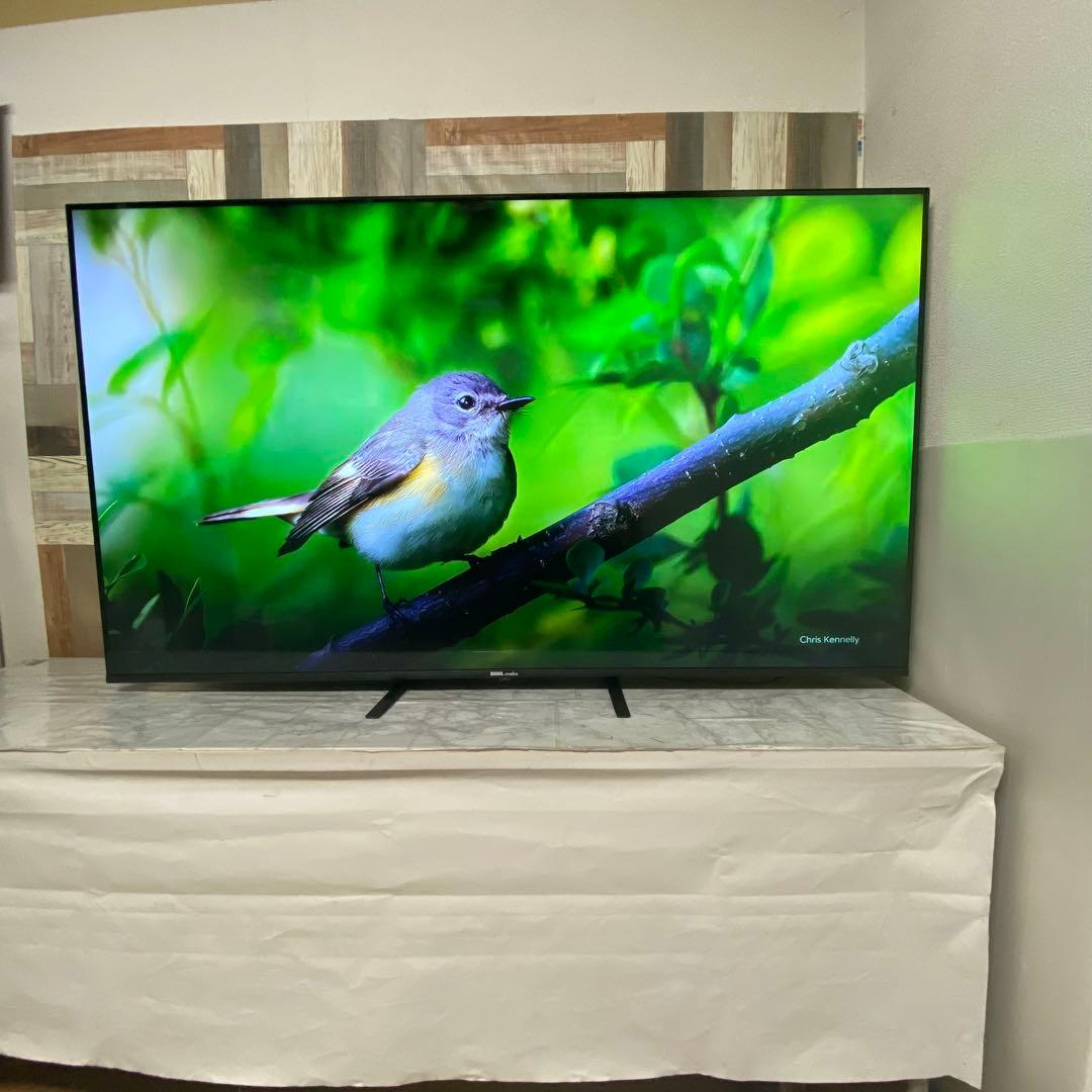 即日受渡❣️全国送料込 4年前購入DMM65インチ4K液晶ディスプレイスピーカー付