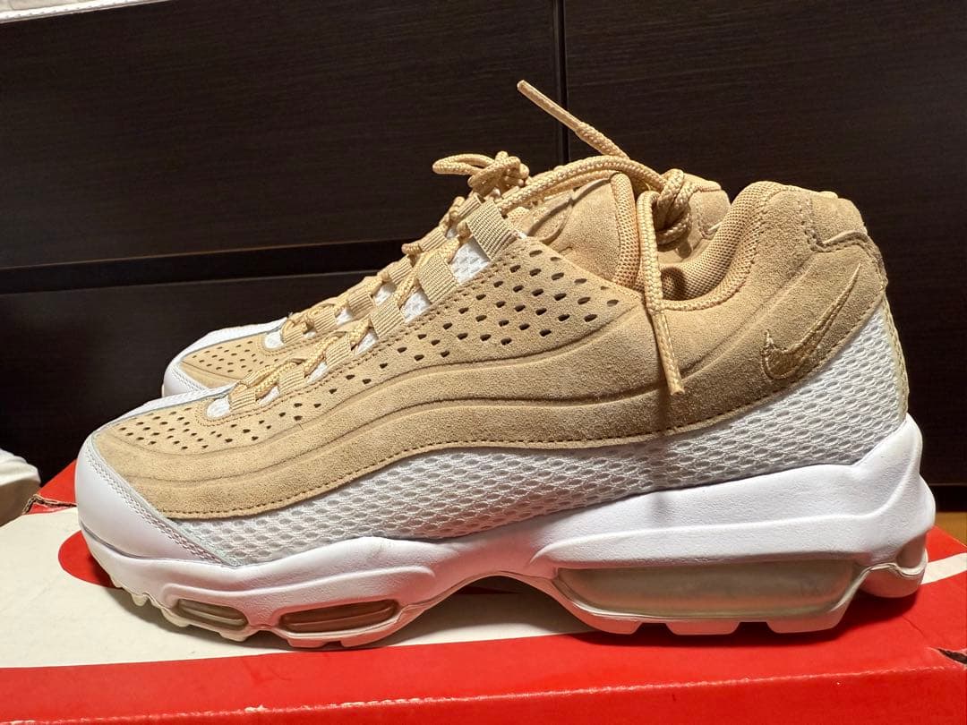 未使用 NIKE 本革 ナイキ エアマックス95 ULTRA PRM BR