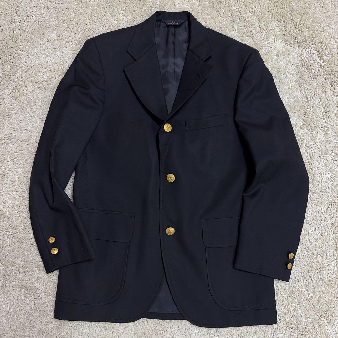 【極美品】ブルックスブラザーズ 346 紺ブレ 金ボタン 3ボタン 段返し 3B