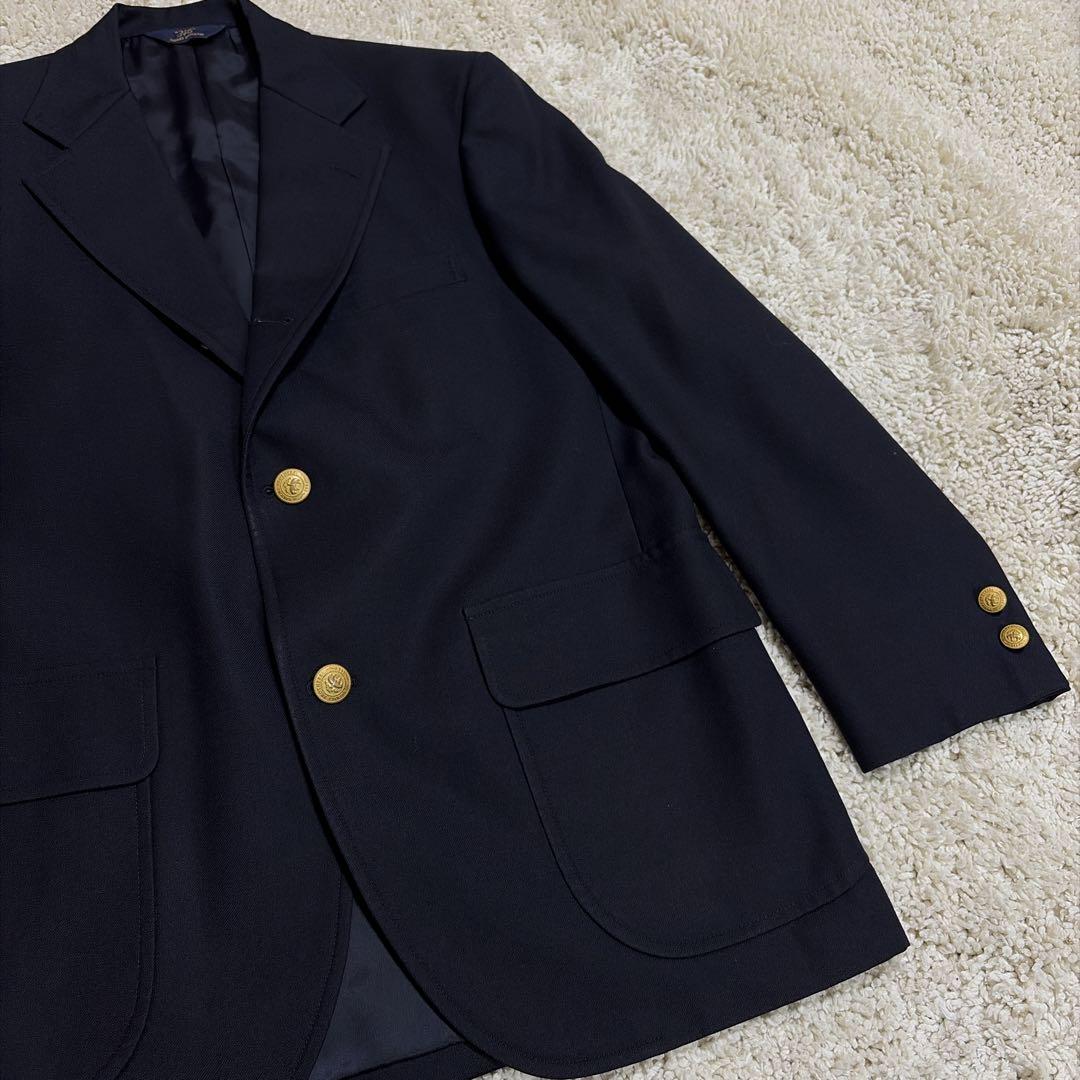 【極美品】ブルックスブラザーズ 346 紺ブレ 金ボタン 3ボタン 段返し 3B