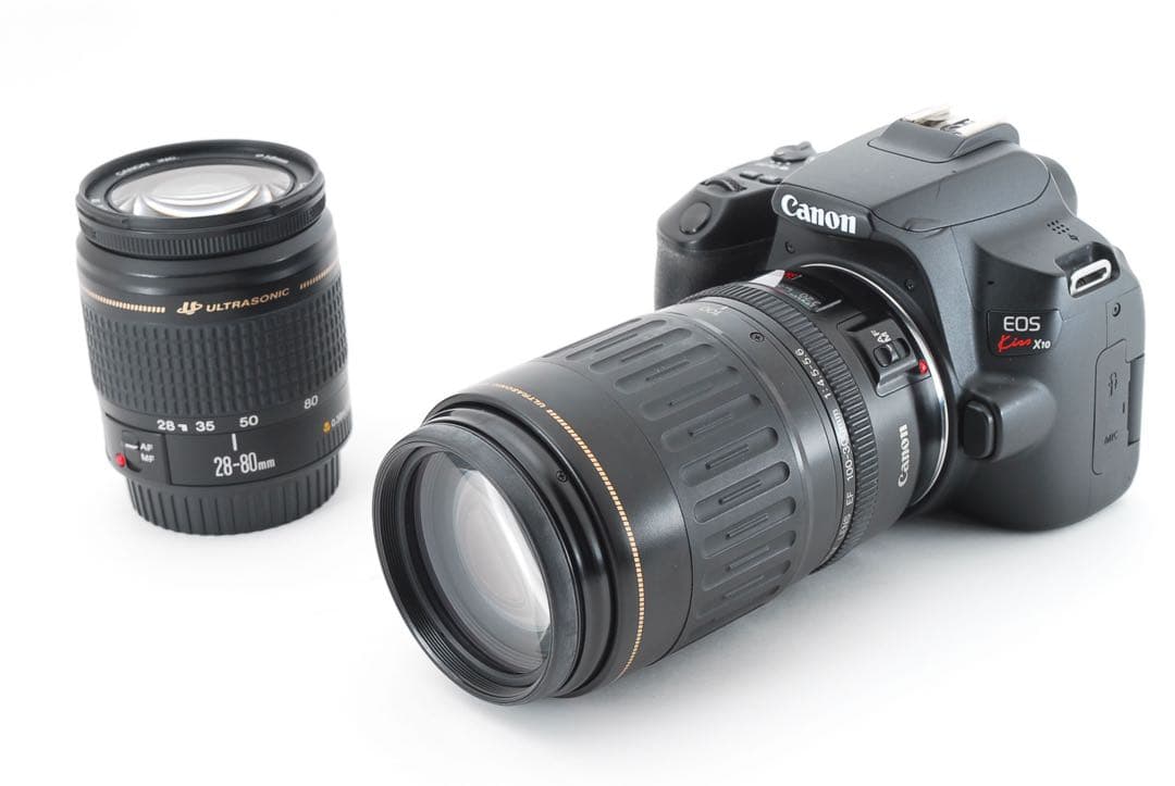 デジタル一眼レフカメラ Canon Kiss X10標準&望遠ダブルレンズセット