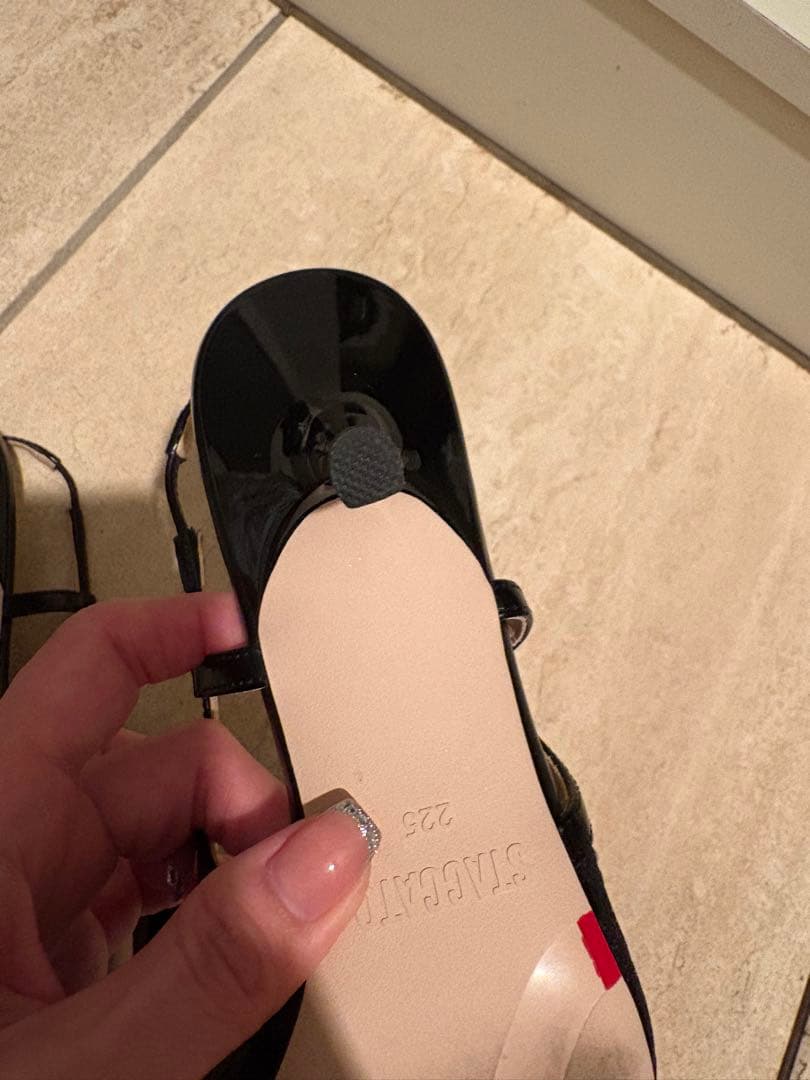 STACCATO ドットヌーディーバックスリングパンプス