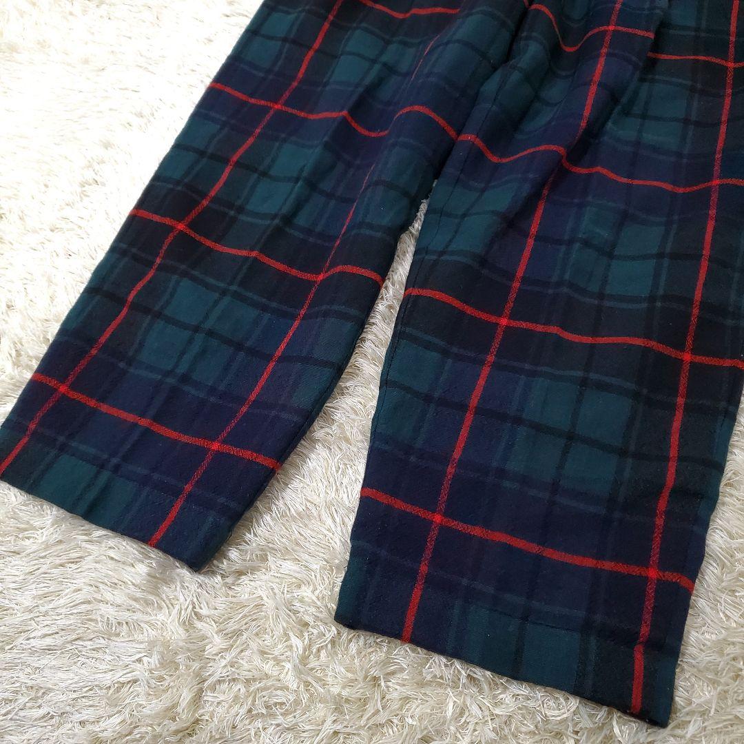 美品✨トリココムデギャルソン　チェックパンツ　7連　金ボタン　山本様