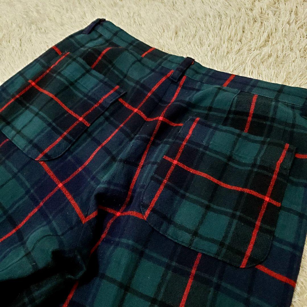 美品✨トリココムデギャルソン　チェックパンツ　7連　金ボタン　山本様