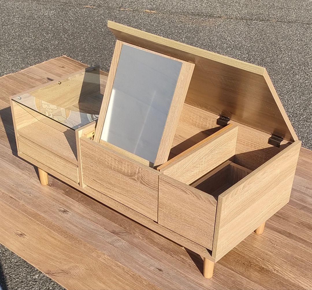 LOWYA ロウヤ ドレッサーテーブル リビングテーブル ローテーブル 鏡台