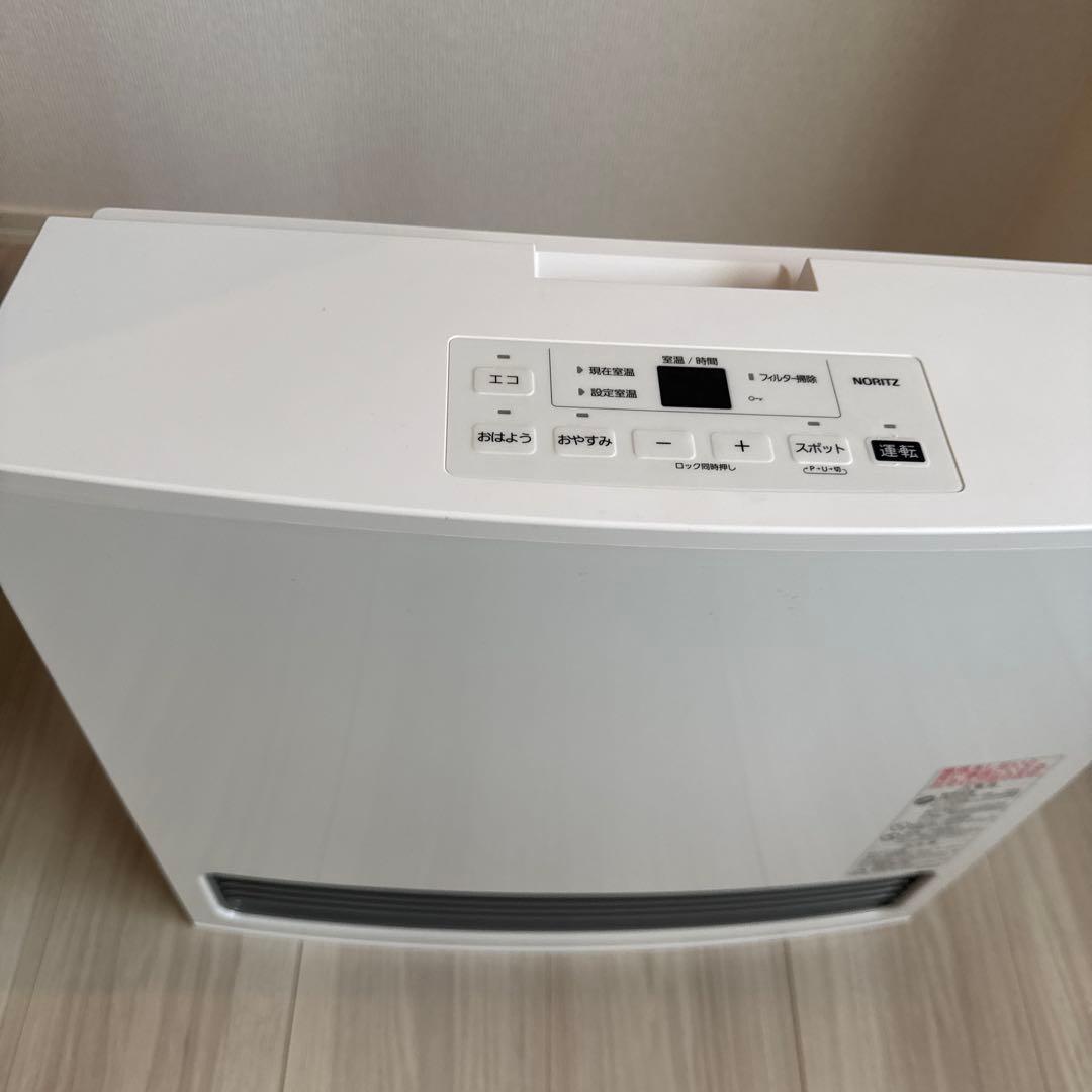 【極美品】ノーリツ　ガスファンヒーター　GFH-4007S-W5 都市ガス