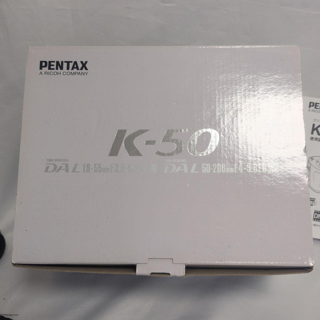 D*7様 デジタル一眼レフカメラ　ペンタックス K50 ホワイト レンズ付き 1