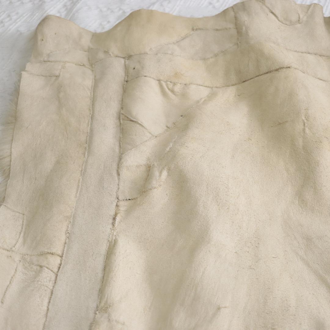 オーストラリア製　高級リアルファー　ムートンマット　ラグ　パッチワークカンガルー