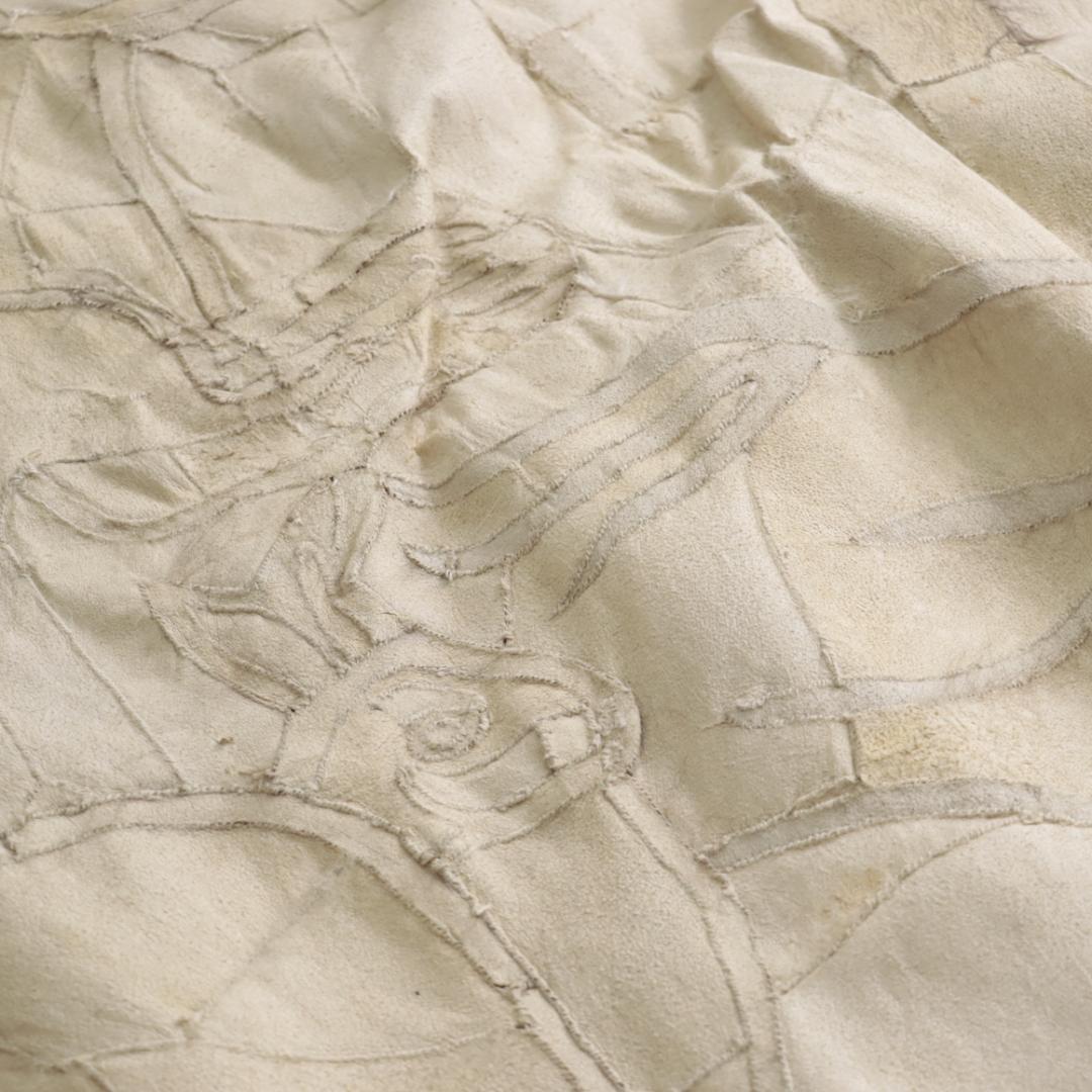 オーストラリア製　高級リアルファー　ムートンマット　ラグ　パッチワークカンガルー