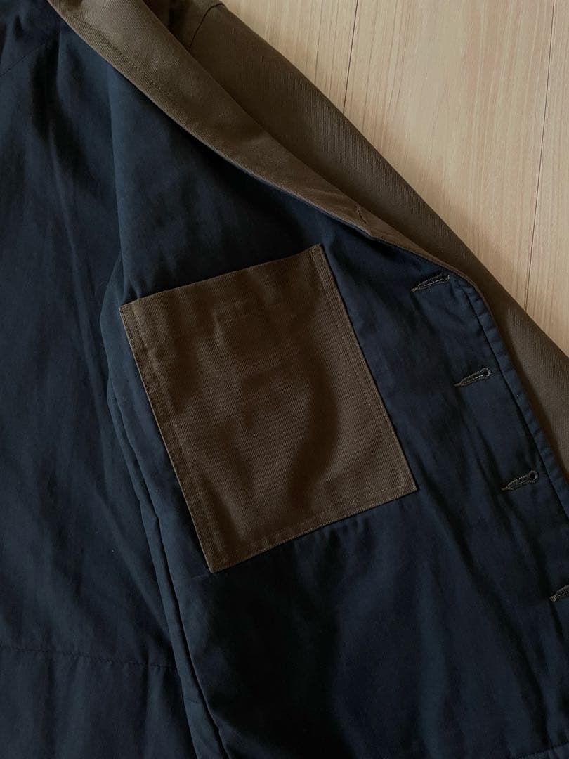 MHL. エムエイチエル （マーガレットハウエル）　ノーカラー中綿ジャケット　L