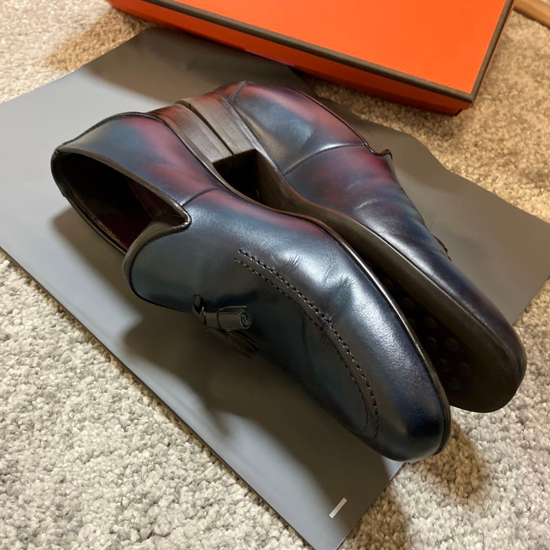 Queen Classico 紺色ビジネスシューズ40