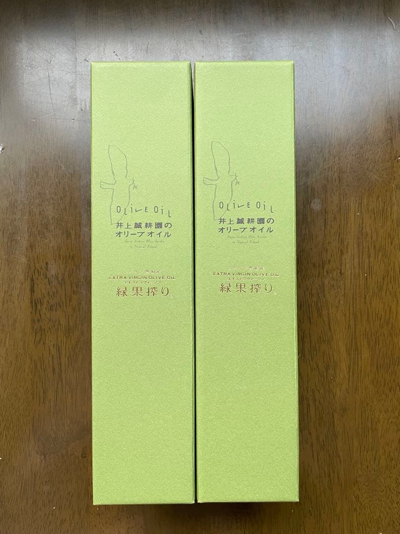 ⚪︎井上誠耕園　緑果オリーブオイル 450g✖２本