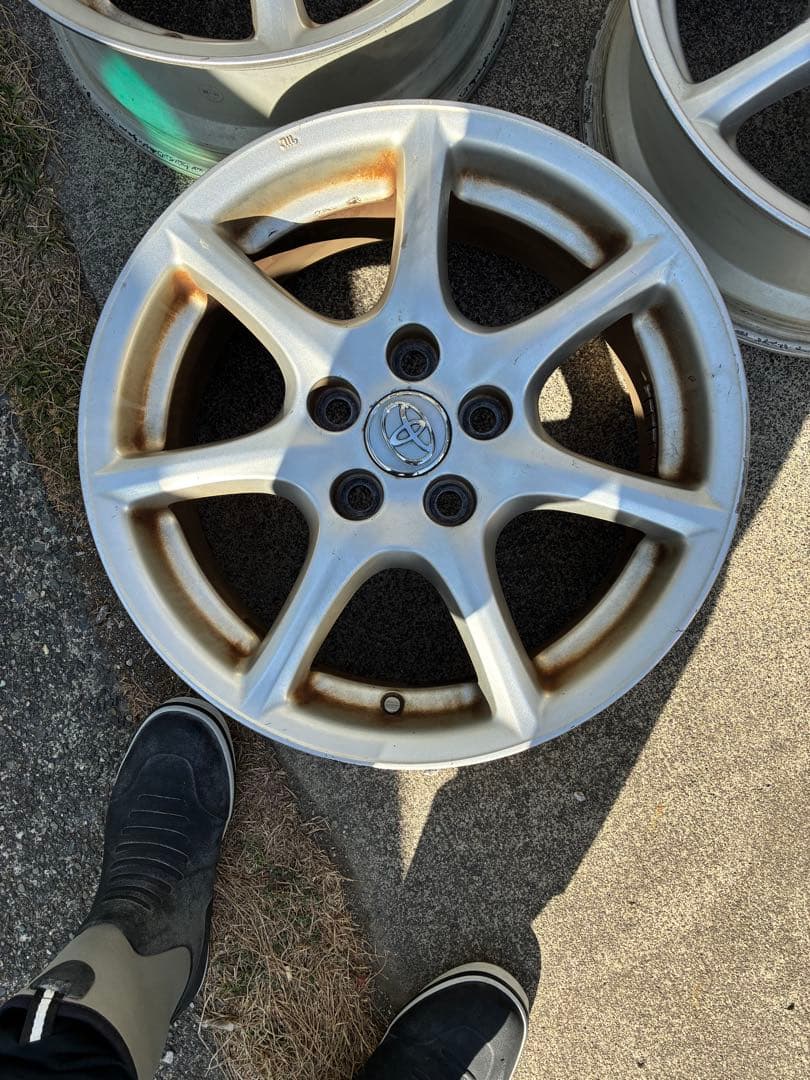 4本セット　50エスティマ　アエラス純正ホイール17インチ