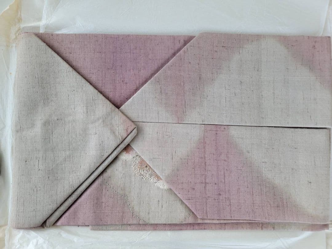 高級呉服　むら田　銀座　祇園　花柄刺繍 袋帯 薄いピンク