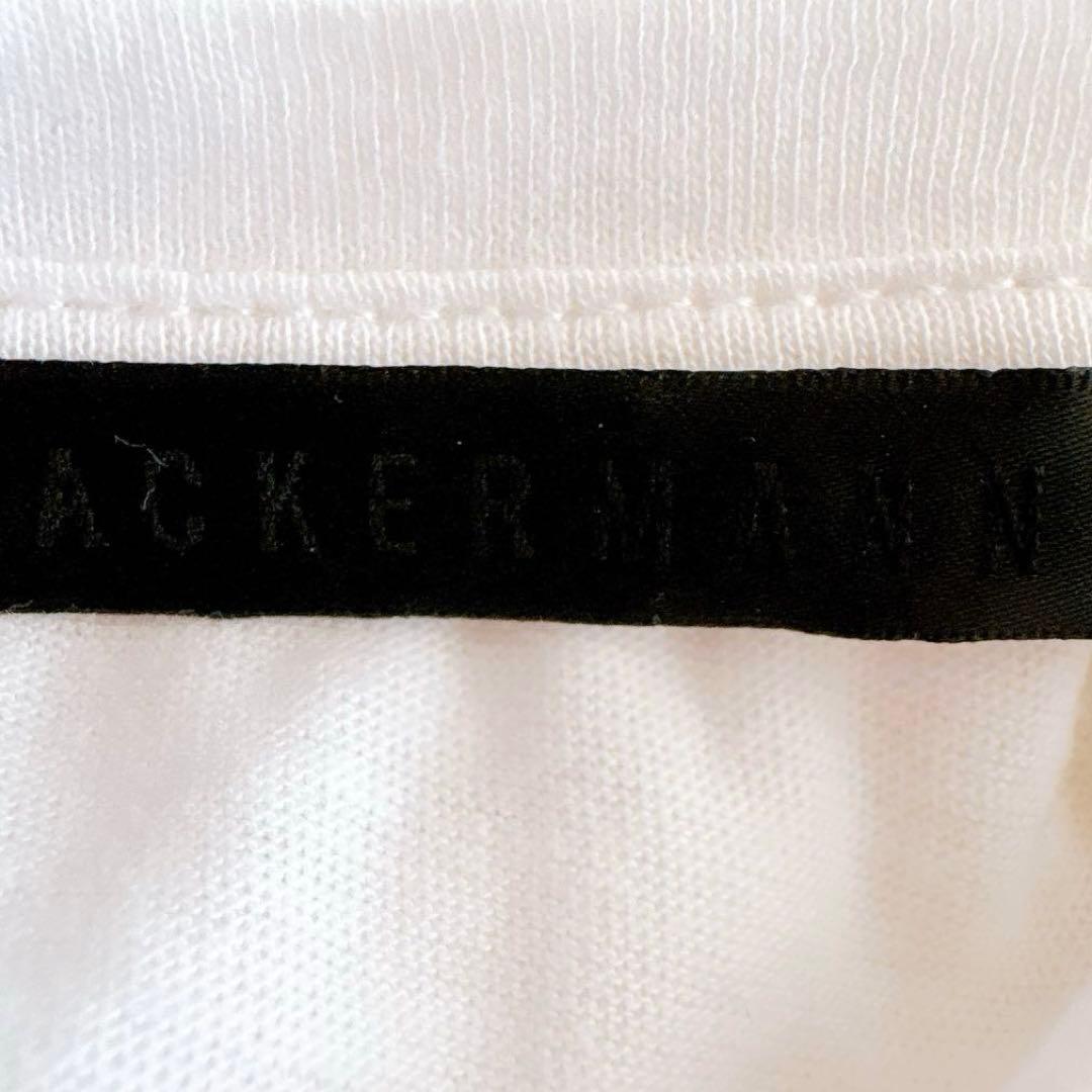 希少✨ハイダーアッカーマン（XXS）半袖トップス シルク混 アシメ フリンジ白