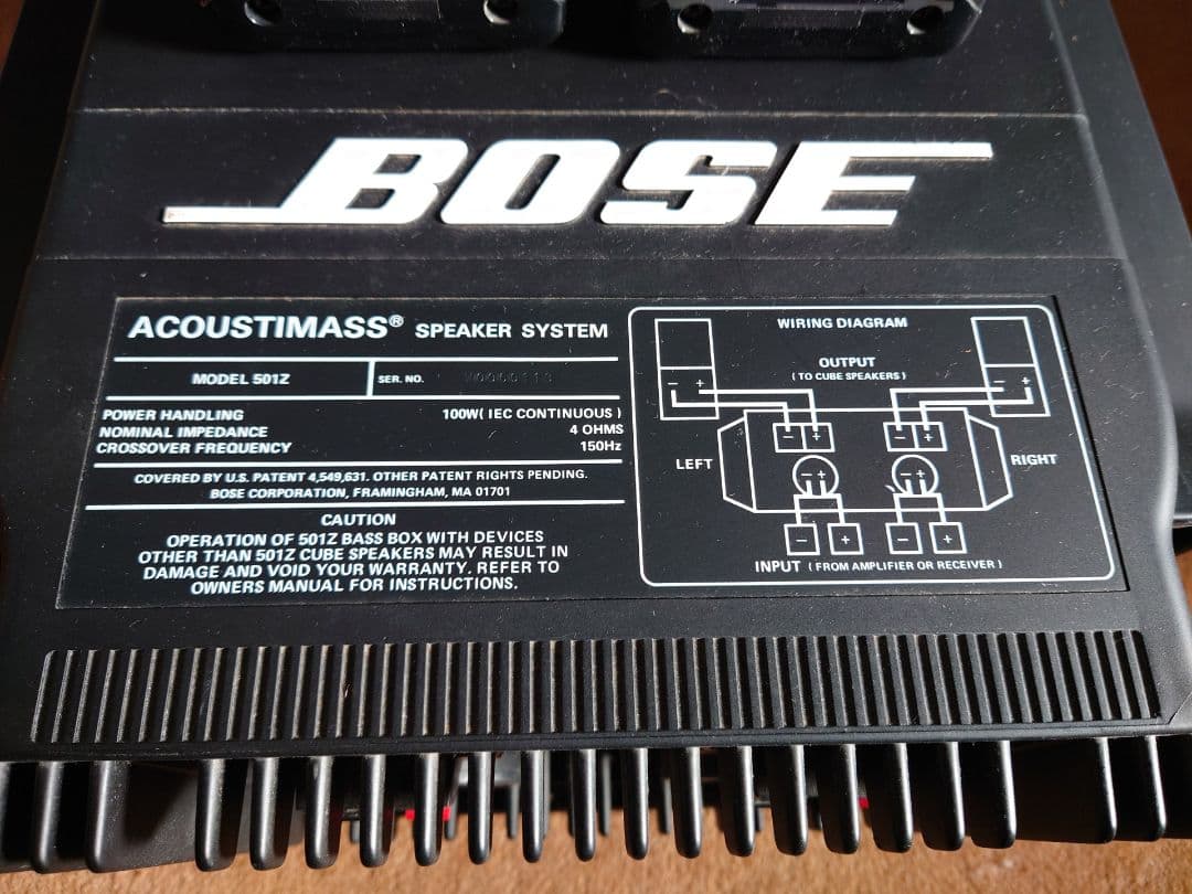 BOSE ボーズ スピーカーシステム 501Z