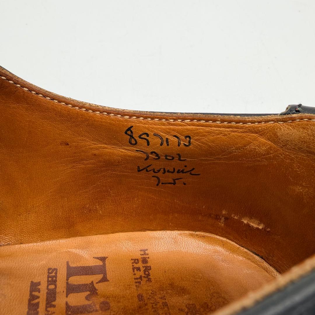 Tricker’s トリッカーズ バートン UK7 ブラック 外羽根 革靴